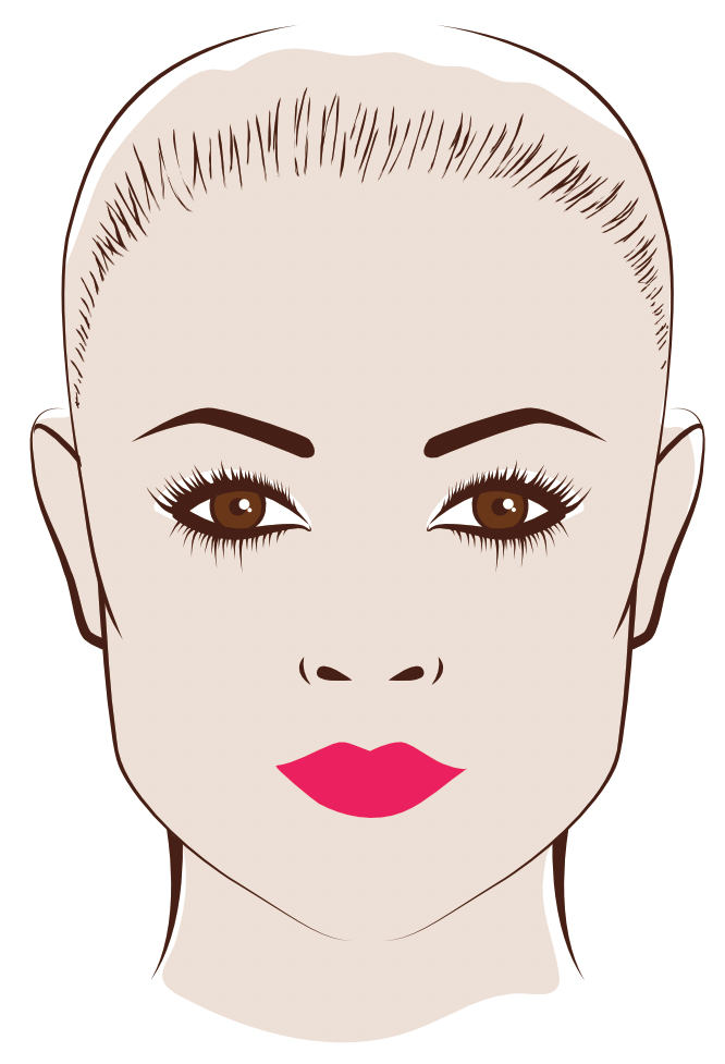 Visage carré femme