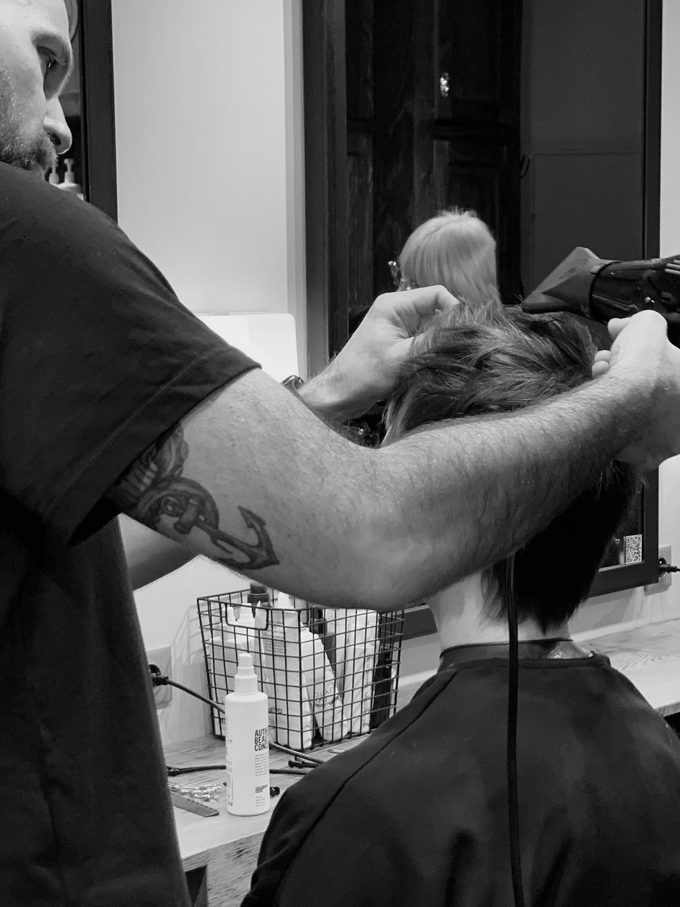 coupe sur cheveux secs