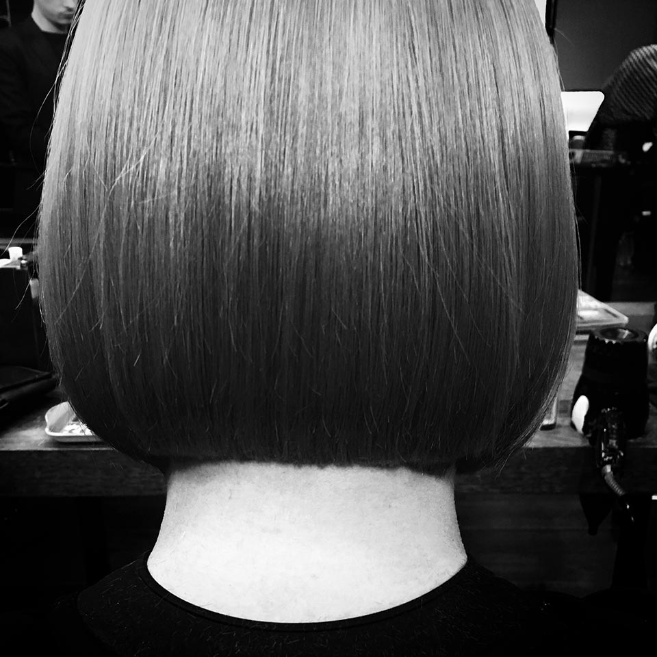 coupe sur cheveux secs